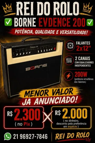 BORNE EVDENCE 200 MENOR VALOR ANUNCIADO!