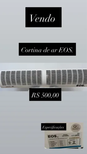 Vendo cortina de ar 90cm