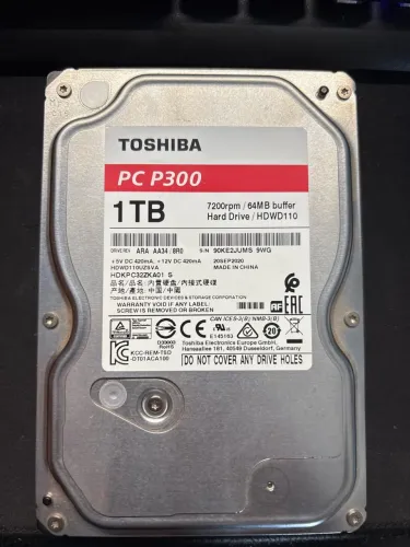 HD Toshiba P300 1TB 7200rpm SATA 3,5" para PC