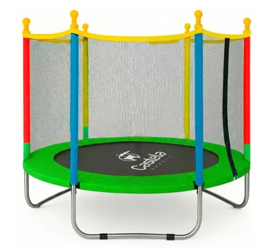 Cama elástica verde 140 cm por 120 cm até 80kg marca castela