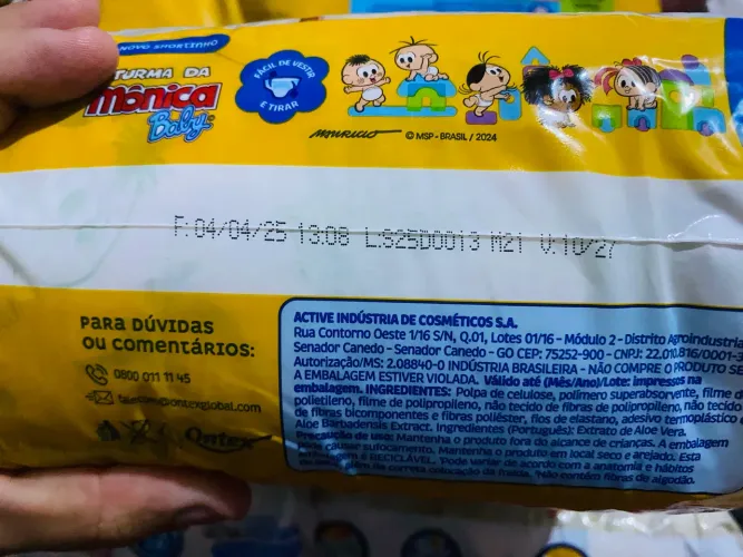 Lote fraldas lacradas validade 2027