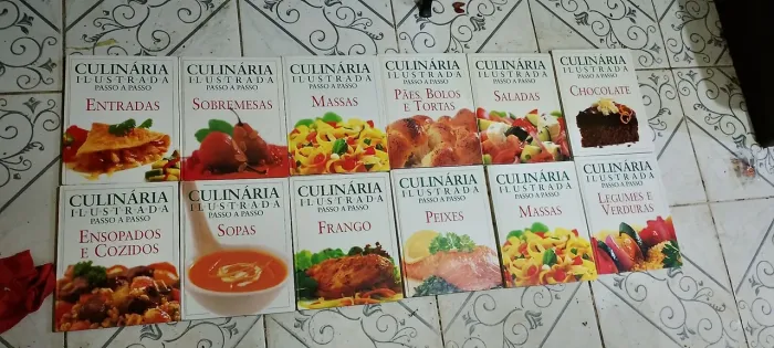 Livros de receitas, vendo por unidade ou tudo