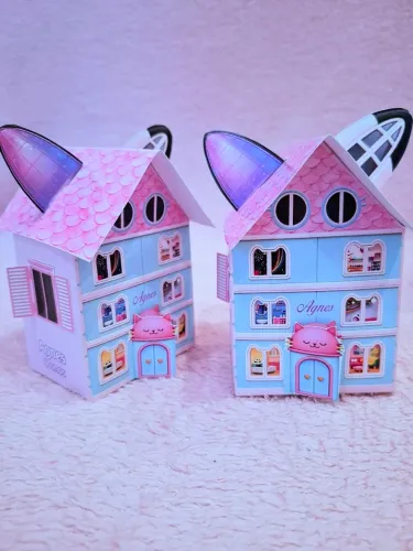 A casa magica de Gabby caixinhas personalizadas casa animais cakes