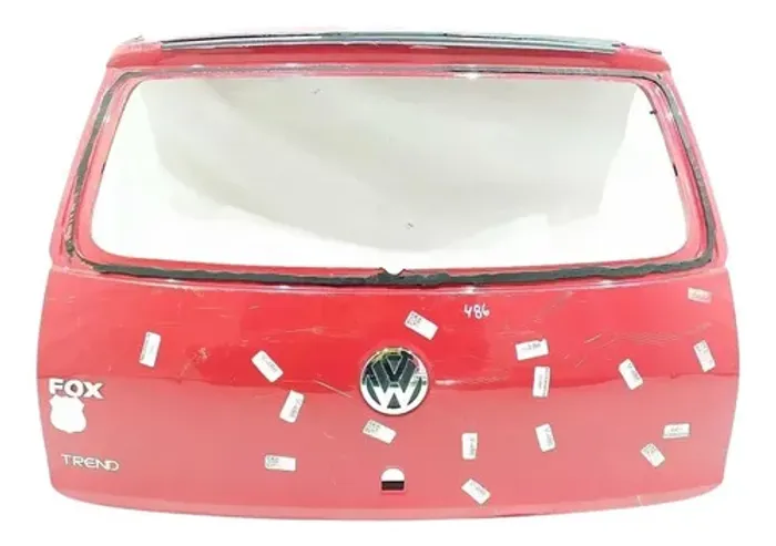 Tampa Traseira Vw Fox 2010 Original 43030 Vermelho