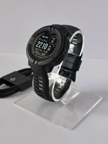 Relógio Garmin Instinct 2 Solar Tactical Edition 45mm Black - novo sem caixa