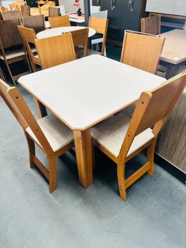 Mesa para cozinha com 4 cadeiras / NOVO / entregamos