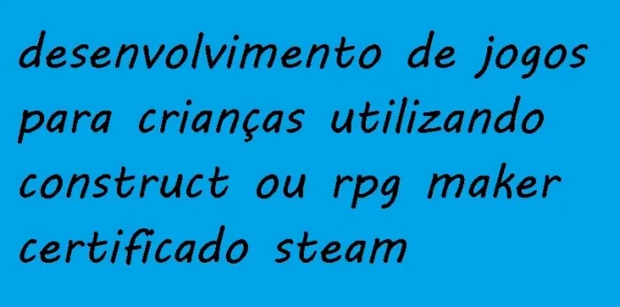 aulas para crianças rpg maker construct steam com certificado