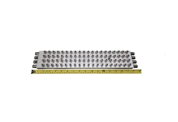 Bloco distribuidor pneumático 80 vias 4mm e 8 vias 8mm