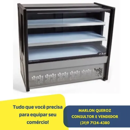 Balcão Refrigerado 1,25M 2 placas Polar 127v