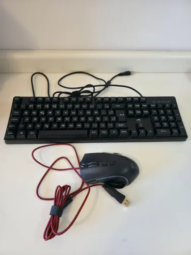 Kit Teclado + Mouse Gamer (Redragon + HP) - Perfeito Estado