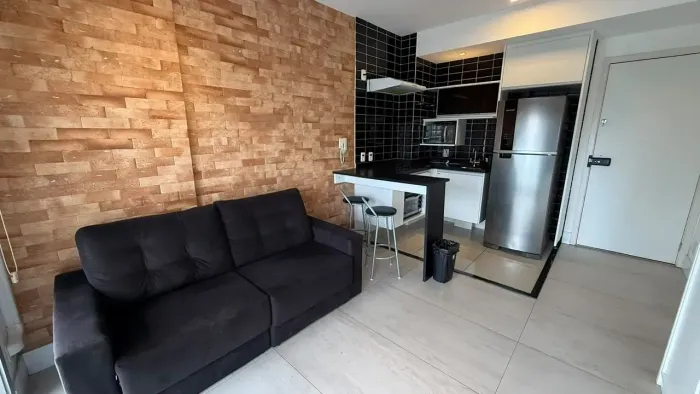 Aluguel apartamento estúdio mobiliado proximo ao shopping Morumbi e Berrine