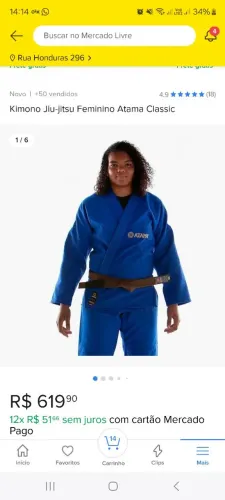 Kimono Atama tam P Juvenil NOVO