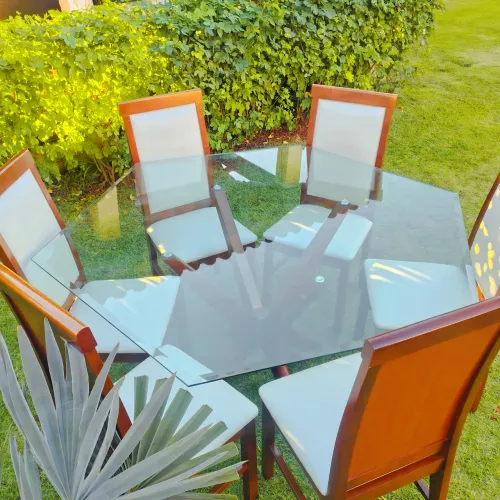 MESA DE JANTAR OCTOGONAL ALTO PADRÃO