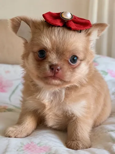 Chihuahua Pêlo Longo Fêmea Exótica!! Perfeição.