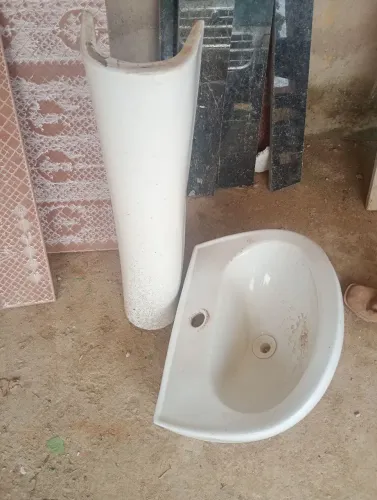 Lavatório com Coluna para Banheiro (Branco)