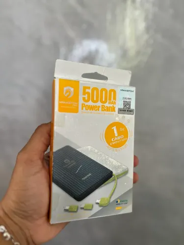 Carregador portátil 5 mil mAh - ENTREGA A DOMICÍLIO