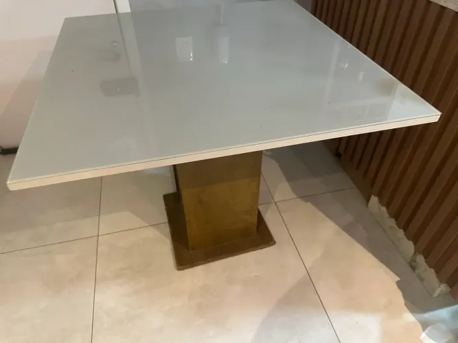 Fogão Electrolux de vidro e mesa MDF tampão de vidro