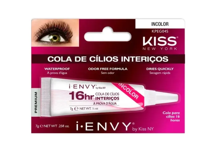 Cola para cílios postiços Kiss (incolor)