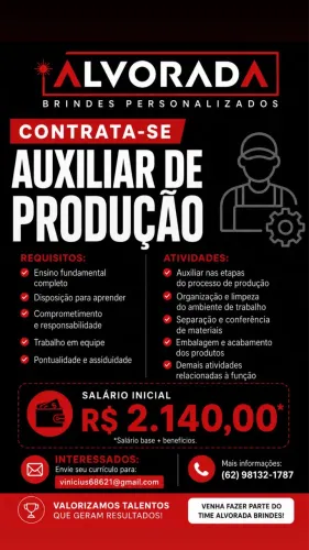Vaga de emprego setor sudoeste