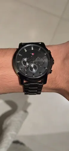 Relógio Tommy Hilfiger Black/ Inox