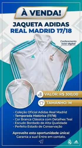 Jaqueta Adidas Real Madrid 17/18