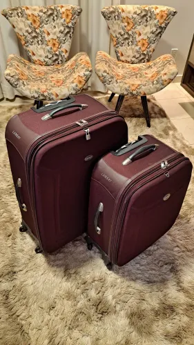 Jogo de Malas Lansay Executive Luggage (2 Peças) - Semi Novas!