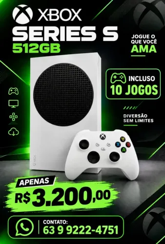 Console XBOX Série S + Headset importado