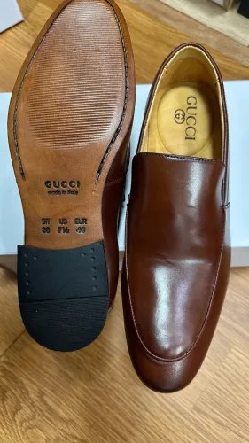 Sapato social couro legítimo Gucci