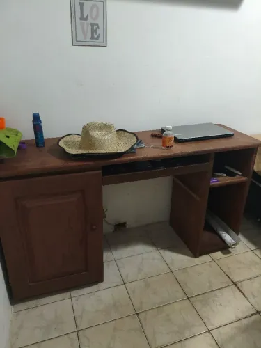 Bancada para Computador / Escritório , Madeira Sucupira !