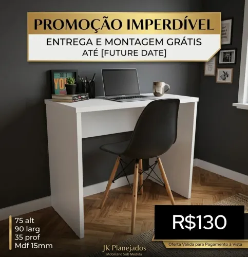 Escrivaninha em mdf