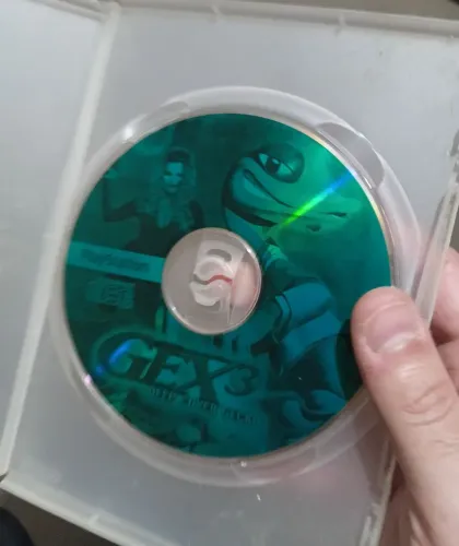Jogo PS1 Gex 3: Deep Cover Gecko. ORIGINAL. COM MARCAS DE USO MAS FUNCIONANDO.