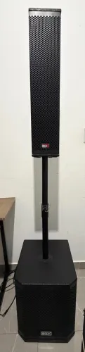 Kit Som Completo Para Barzinho, Voz e Violão - Caixa Torre, Mesa e Microfones