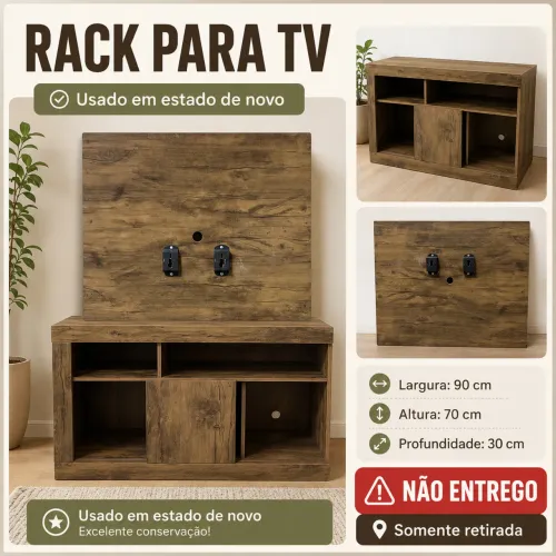 Rack com Painel para TV 32 polegadas - Excelente Estado