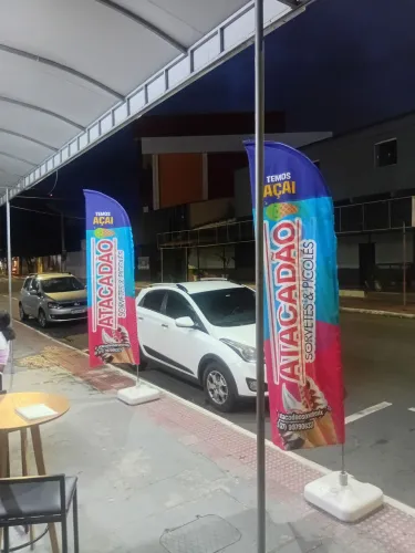 Wind Banners Completo Com Base em pvc,Aste, Tecido Dupla Face na Grande Vitoria
