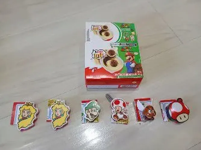 6 brinquedos Super Mario Kinder Joy