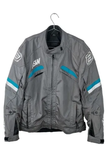 Jaqueta para andar de moto ASW385 PRETA/CINZA 
