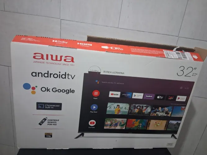 TV nova na caixa (com nota fiscal)