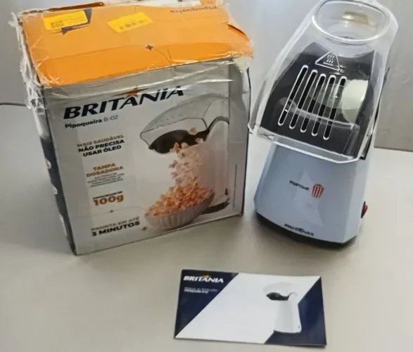 ? Pipoqueira Elétrica Britânia Pop Time B-02 - Praticidade e Pipoca Saudável! ?
