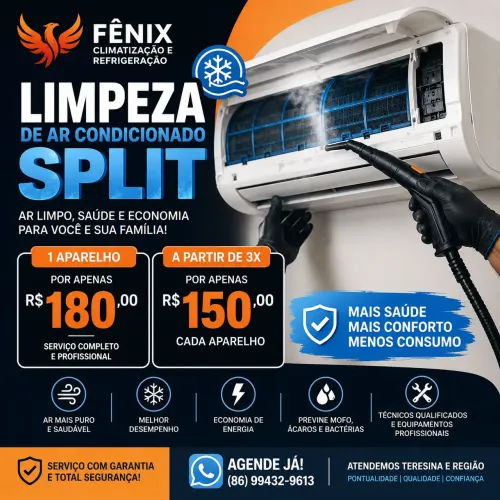Limpeza completa de ar split