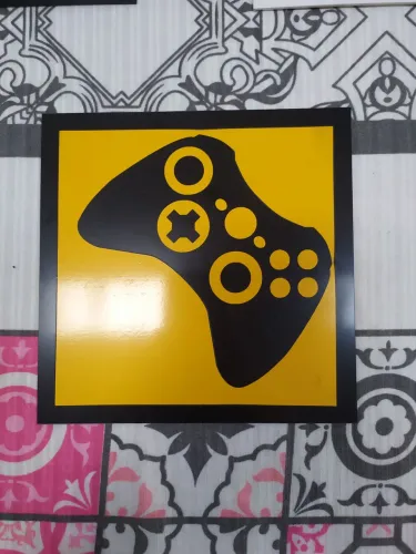 Placa decorativa Controle de Vídeo Game