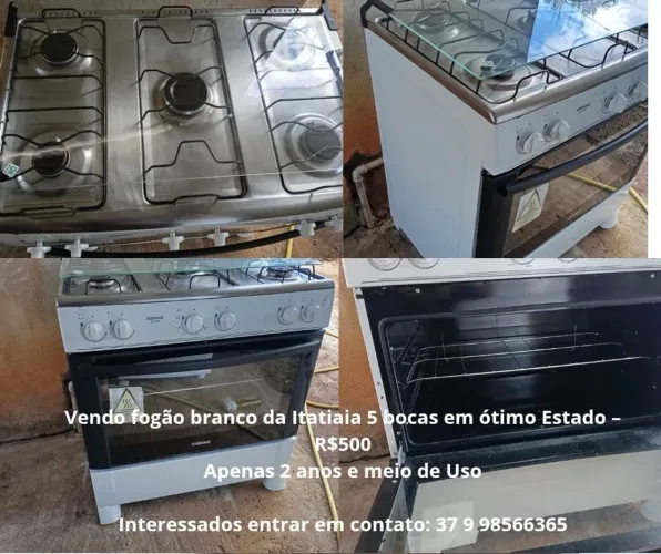 Fogão Itatiaia Branco 5 bocas 