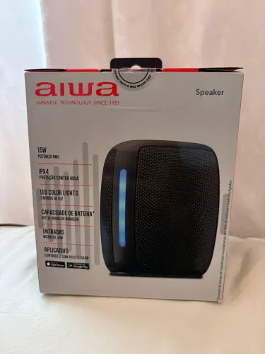 Caixa de som Aiwa nova aceito cartão 