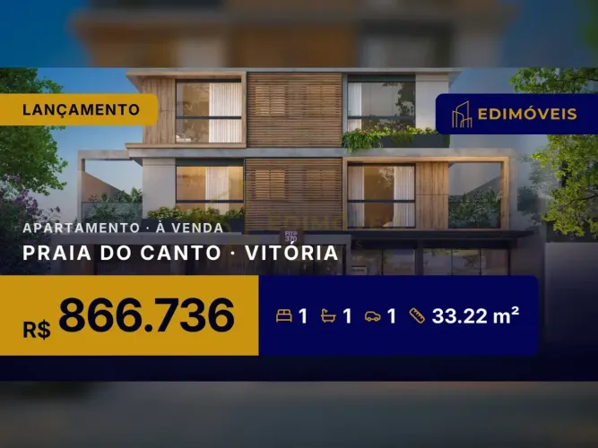 Exclusivo Apartamento 1 Quarto na Praia do Canto | Venha Conhecer!