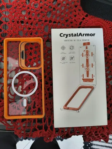 Capinha e película Crystal armor S25 ultra