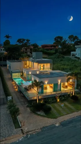 Imóvel mobilhado em Escarpas do Lago, possui 6 suítes, piscina, hidromassagem, sauna e jac