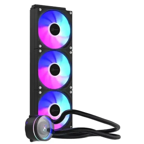 Water Cooler Kalkan Aura Lite 360mm Led ARGB, Espelho Infinito, Intel/AMD - WZetta