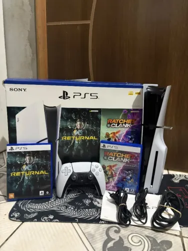 PS5 SLIM COM LEITOR 1TB