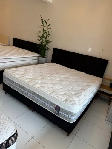 Cama box SUPER KING COM COLCHÃO CASTOR SEMINOVO - Entrego!