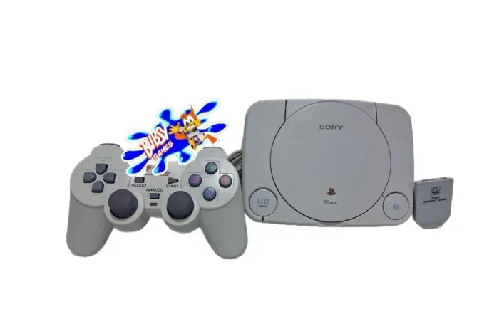 Ps one branquinho  memory card e jogo