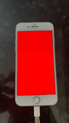 iPhone 7 pra retirada de peças só fica nessa tela vermelha